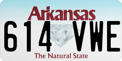 AR license plate 614VWE