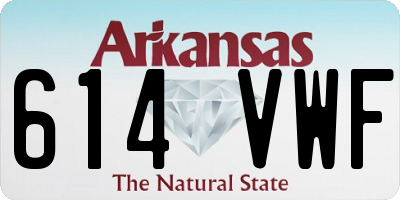 AR license plate 614VWF