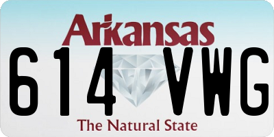 AR license plate 614VWG