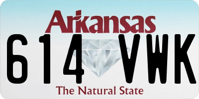 AR license plate 614VWK