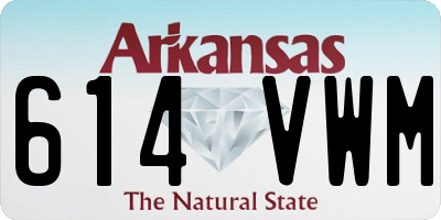 AR license plate 614VWM