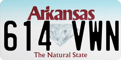 AR license plate 614VWN
