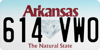 AR license plate 614VWO
