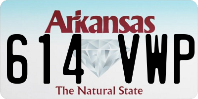 AR license plate 614VWP