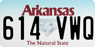 AR license plate 614VWQ