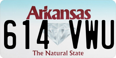 AR license plate 614VWU