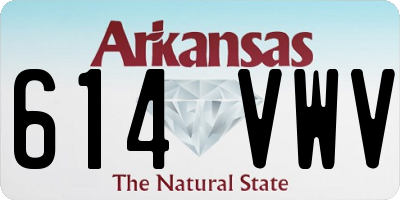 AR license plate 614VWV