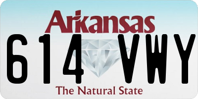 AR license plate 614VWY