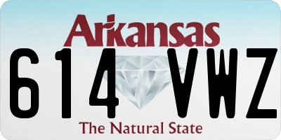 AR license plate 614VWZ
