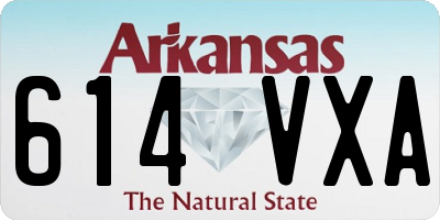 AR license plate 614VXA