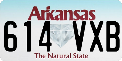 AR license plate 614VXB