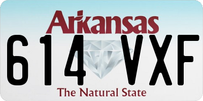 AR license plate 614VXF