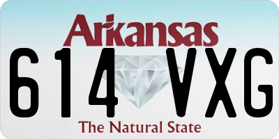 AR license plate 614VXG