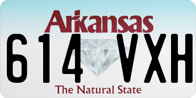 AR license plate 614VXH