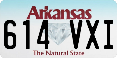 AR license plate 614VXI