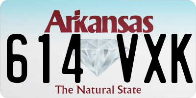 AR license plate 614VXK