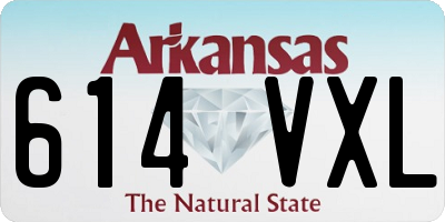 AR license plate 614VXL