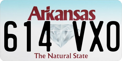 AR license plate 614VXO