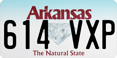 AR license plate 614VXP