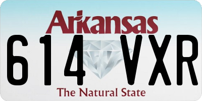 AR license plate 614VXR