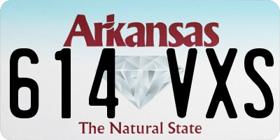AR license plate 614VXS