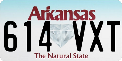 AR license plate 614VXT