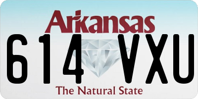 AR license plate 614VXU