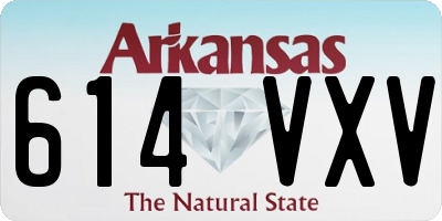 AR license plate 614VXV