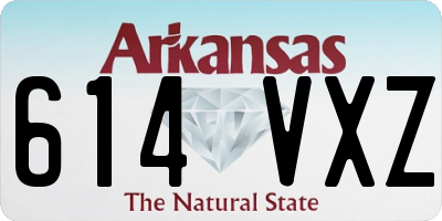 AR license plate 614VXZ