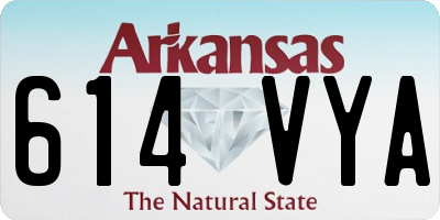 AR license plate 614VYA