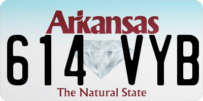 AR license plate 614VYB