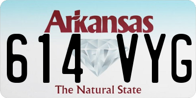 AR license plate 614VYG