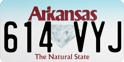 AR license plate 614VYJ