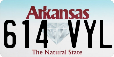 AR license plate 614VYL