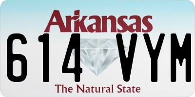 AR license plate 614VYM