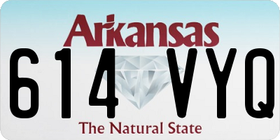 AR license plate 614VYQ