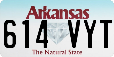 AR license plate 614VYT