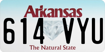 AR license plate 614VYU