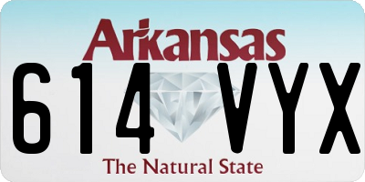 AR license plate 614VYX