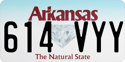 AR license plate 614VYY