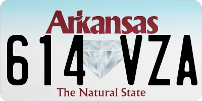 AR license plate 614VZA