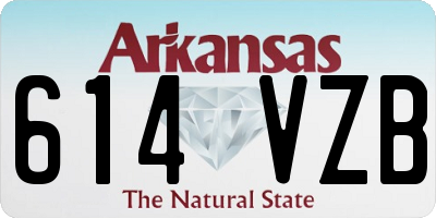 AR license plate 614VZB