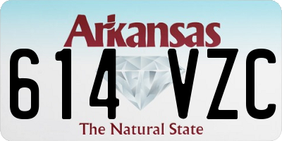 AR license plate 614VZC