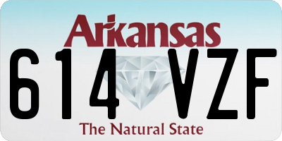 AR license plate 614VZF