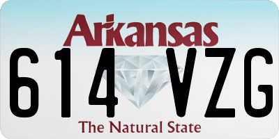 AR license plate 614VZG