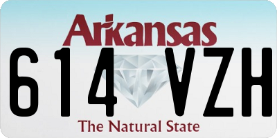 AR license plate 614VZH