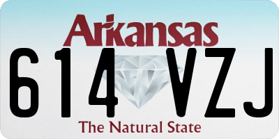 AR license plate 614VZJ