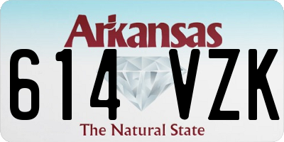 AR license plate 614VZK