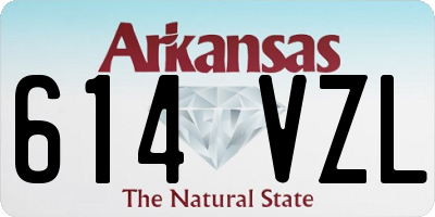 AR license plate 614VZL