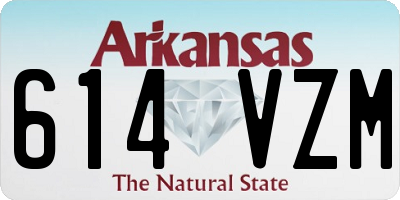 AR license plate 614VZM